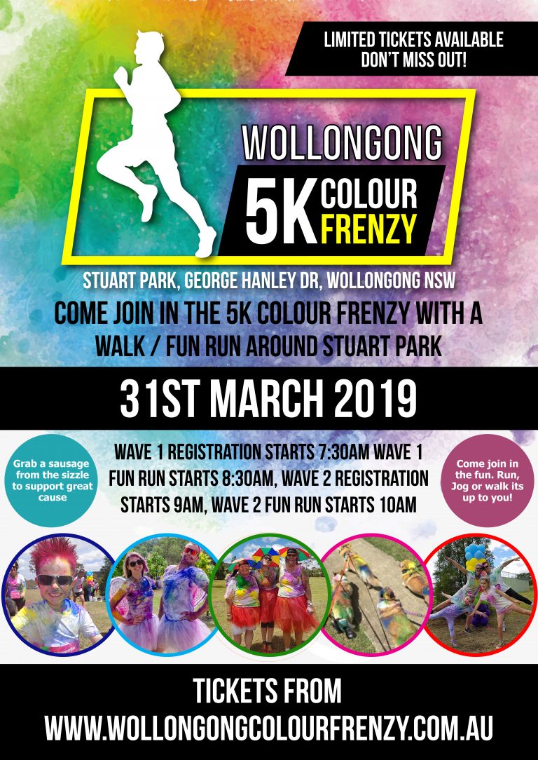 Wollongong 5K Colour Frenzy