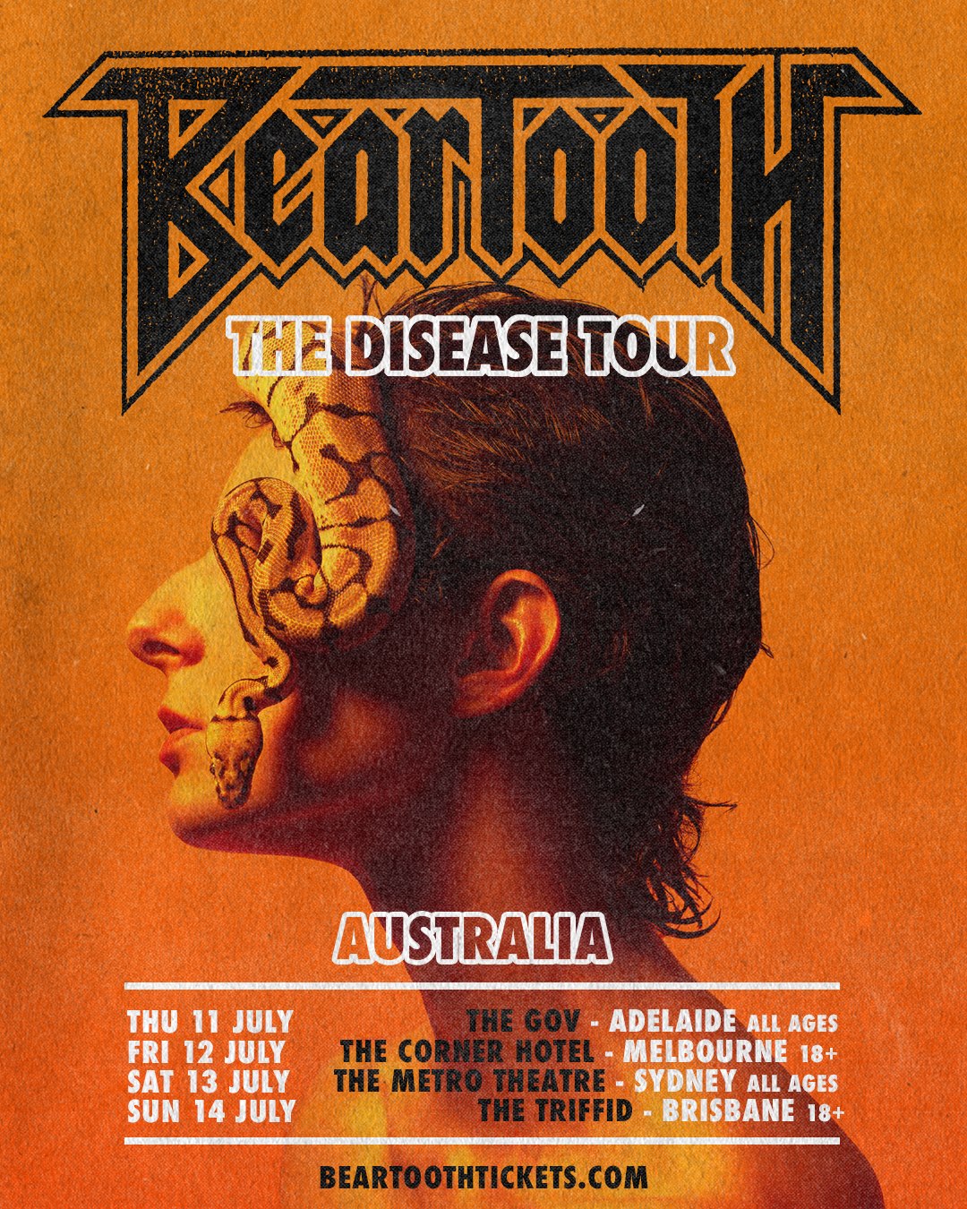 BEARTOOTH – Announce Australian Tour July 2019