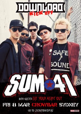 Sum 41 + Eat Your Heart Out @ Crowbar (Live Review) 08/03/19