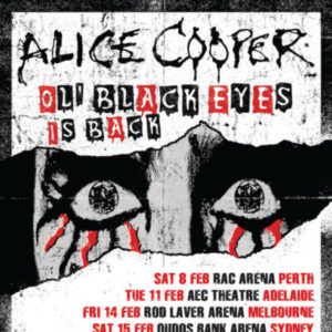 ALICE COOPER BRINGING ALL-NEW “OL’ BLACK EYES IS BACK” SHOW TO AUSTRALIA  FEBRUARY 2020