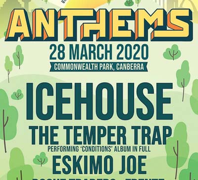 ANTHEMS RETURNS in 2020 WITH ICONIC AUSSIE BAND