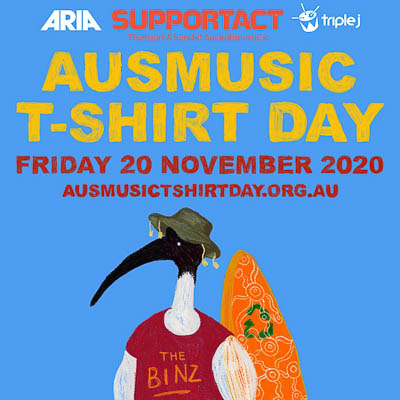 Support Act announces details Ausmusic T-Shirt Day 2020!