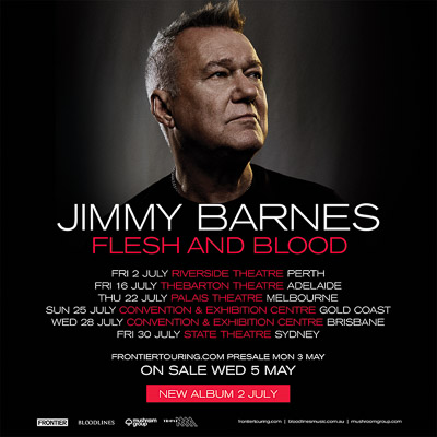 JIMMY BARNES announces Australian Flesh And Blood Tour