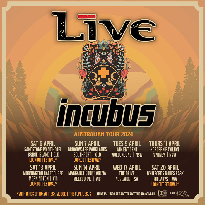 LIVE and INCUBUS Announce Co-Headline Tour