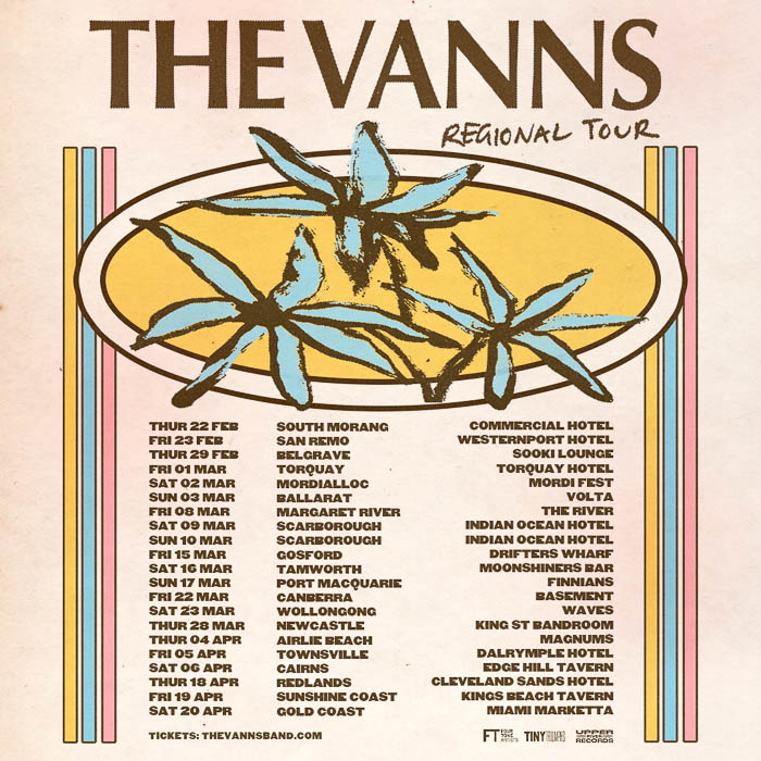 THE VANNS announce massive 21-date regional tour
